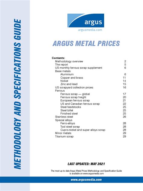 Argus Metal Prices